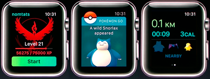 Pokémon GO ya disponible en el Apple Watch