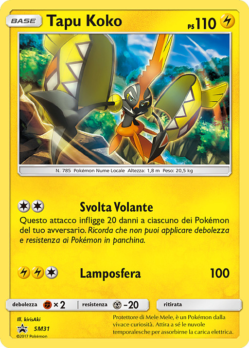 Tapu Koko SM31 » Sol y Luna - Cartas Promocionales 