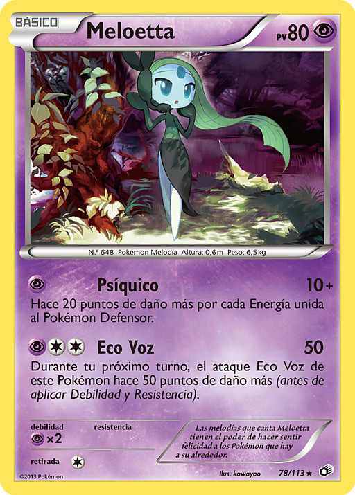 Pokemon - Meloetta (85/162) - XY Breakthrough - Reverse Holo