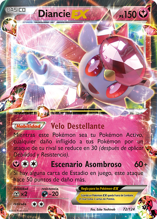 M-Diancie-EX XY44 » XY - Cartas Promocionales - Pokémon 