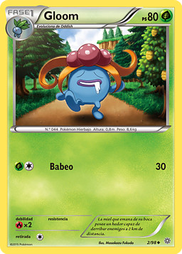 Gloom Tipo Planta e Venenoso  Pokemon primera generación, Pokemon, Maestro  pokemon